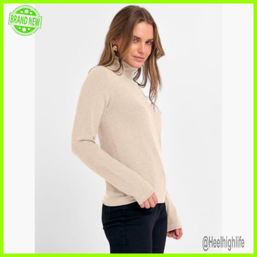 Lightweight Turtleneck Pullover Sweater, Regular … - image 5